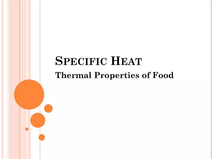 specific heat