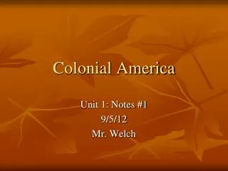 Colonial America