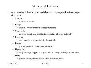 Structural Patterns