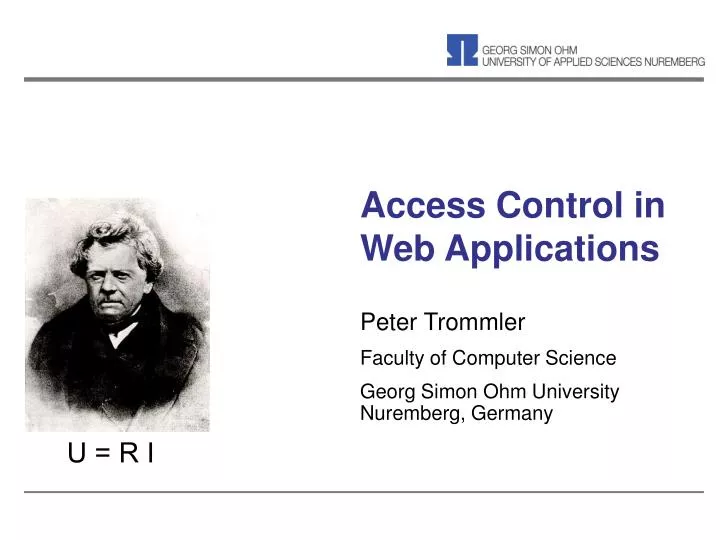 access control in web applications