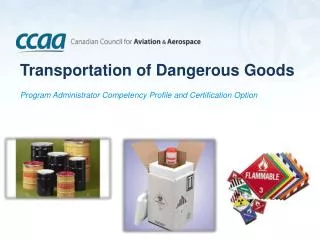 Transportation of Dangerous Goods