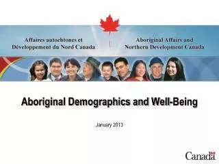 Aboriginal Demographics and Well-Being