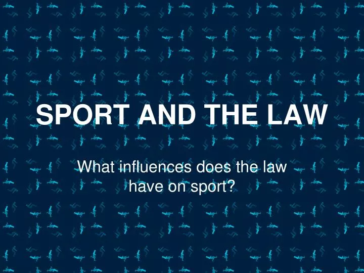 sport and the law