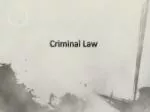Criminal Law - slide 1