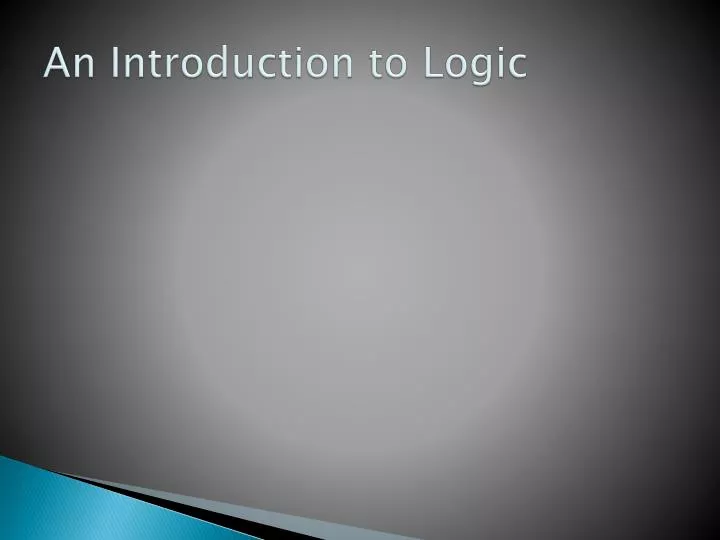 an introduction to logic