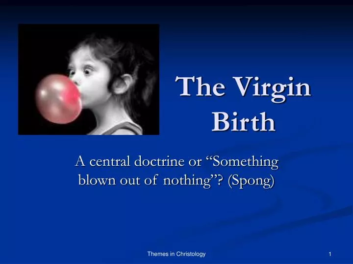 the virgin birth