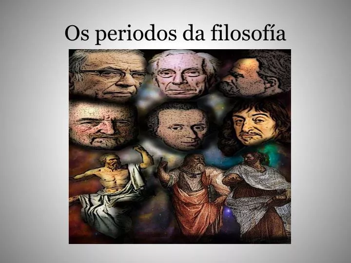 os periodos da filosof a