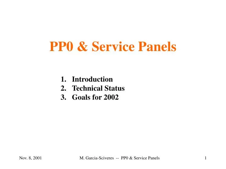 pp0 service panels