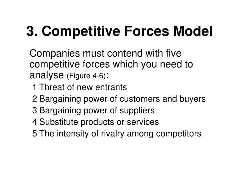 3 competitive forces model