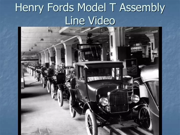 henry fords model t assembly line video