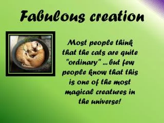 Fabulous creation