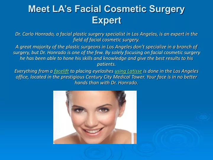 meet la s facial cosmetic surgery expert