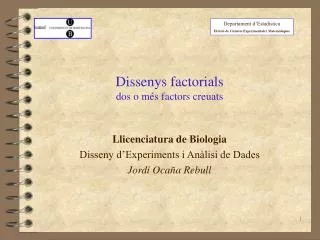 dissenys factorials dos o m s factors creuats