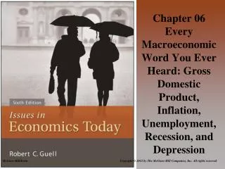 Chapter 06 Every Macroeconomic Word You Ever Heard: Gross Domestic Product, Inflation, Unemployment, Recession, and Depr