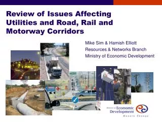 Review of Issues Affecting Utilities and Road, Rail and Motorway Corridors