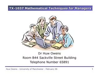 TX-1037 Mathematical Techniques for Managers