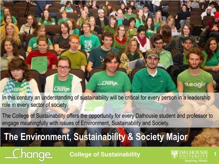 the environment sustainability society major