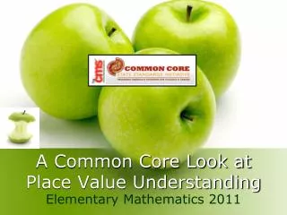 A Common Core Look at Place Value Understanding