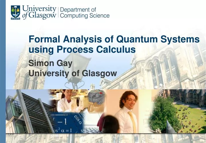 formal analysis of quantum systems using process calculus