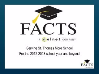 Serving St. Thomas More School For the 2012-2013 school year and beyond