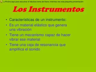 los instrumentos