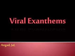 Viral Exanthems