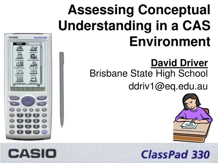 assessing conceptual understanding in a cas environment