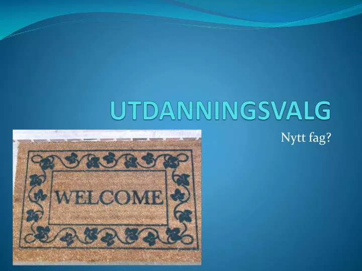 utdanningsvalg