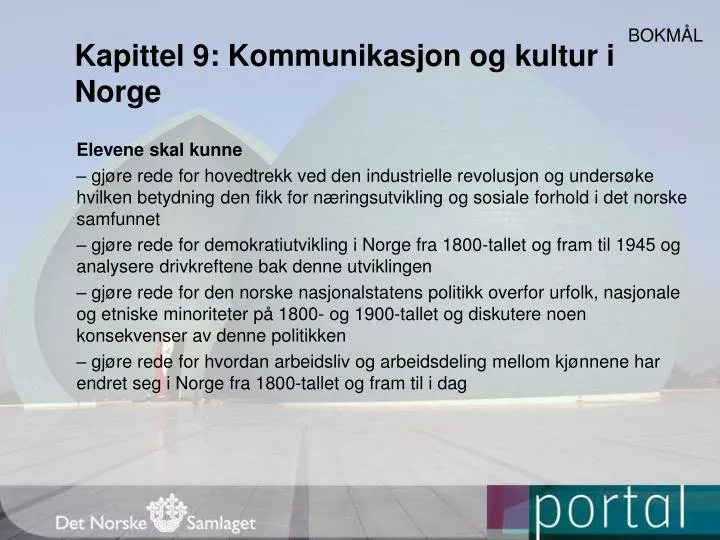 kapittel 9 kommunikasjon og kultur i norge