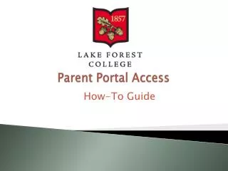 Parent Portal Access