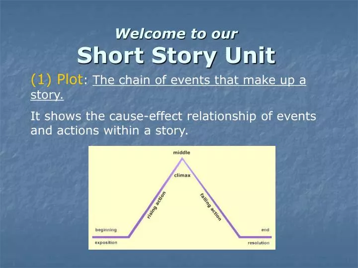 welcome to our short story unit