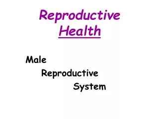 Reproductive Health