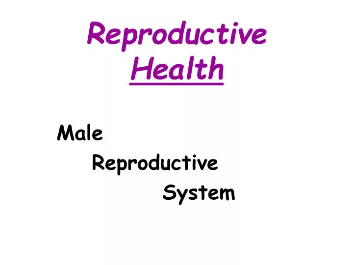 reproductive health