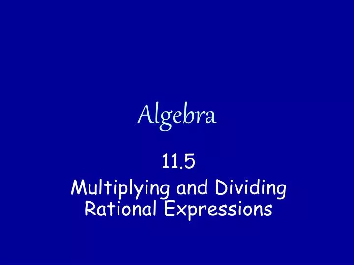 algebra