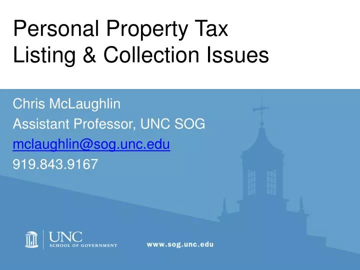 personal property tax listing collection issues