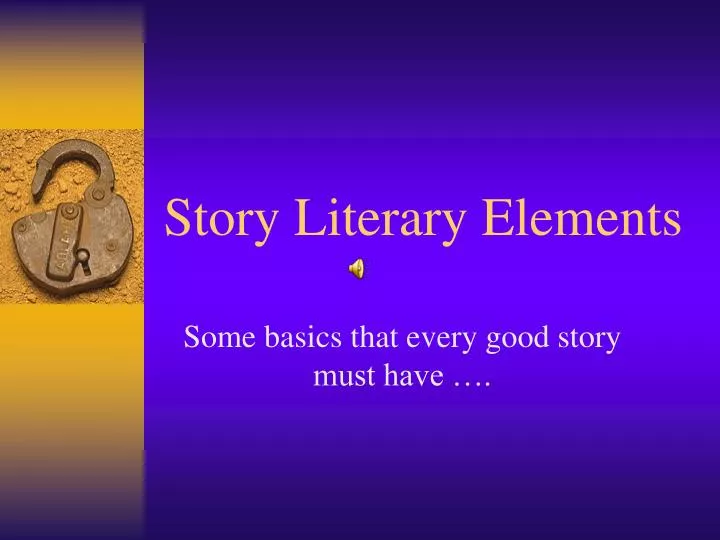 story literary elements