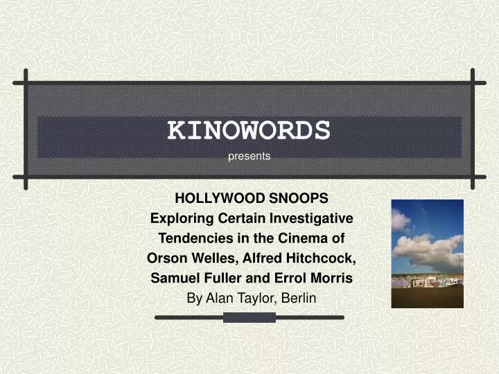 kinowords presents
