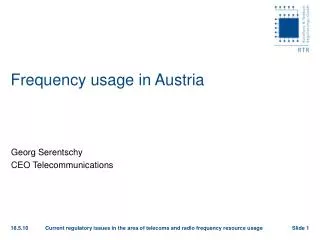 Frequency usage in Austria