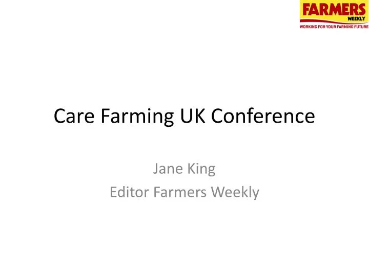 care farming uk conference