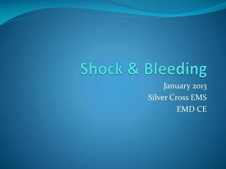 shock bleeding