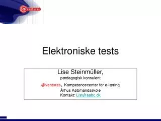 Elektroniske tests