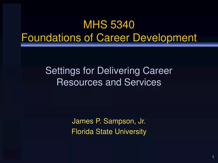 mhs 5340 foundations of career development