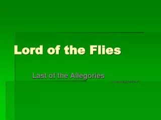 Lord of the Flies