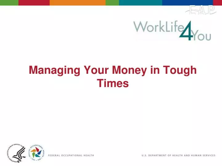 managing your money in tough times