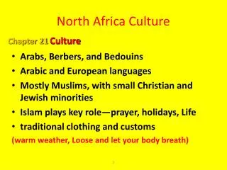 North Africa Culture