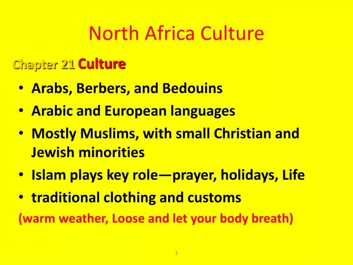 north africa culture