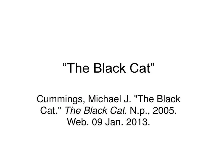 the black cat