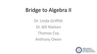 Bridge to Algebra II