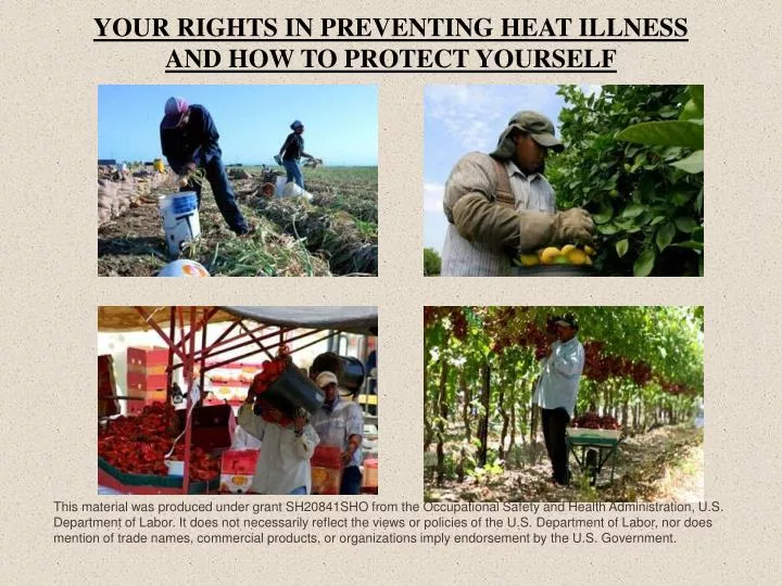 your rights in preventing heat illness and how to protect yourself