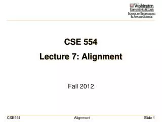 CSE 554 Lecture 7: Alignment